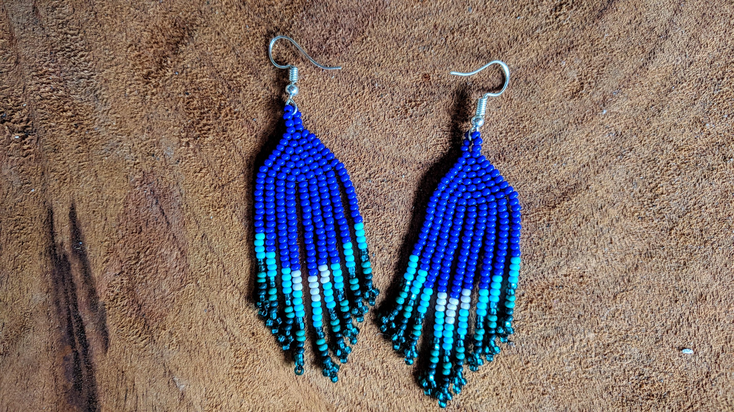 Blues Beaded Earrings - Tandana